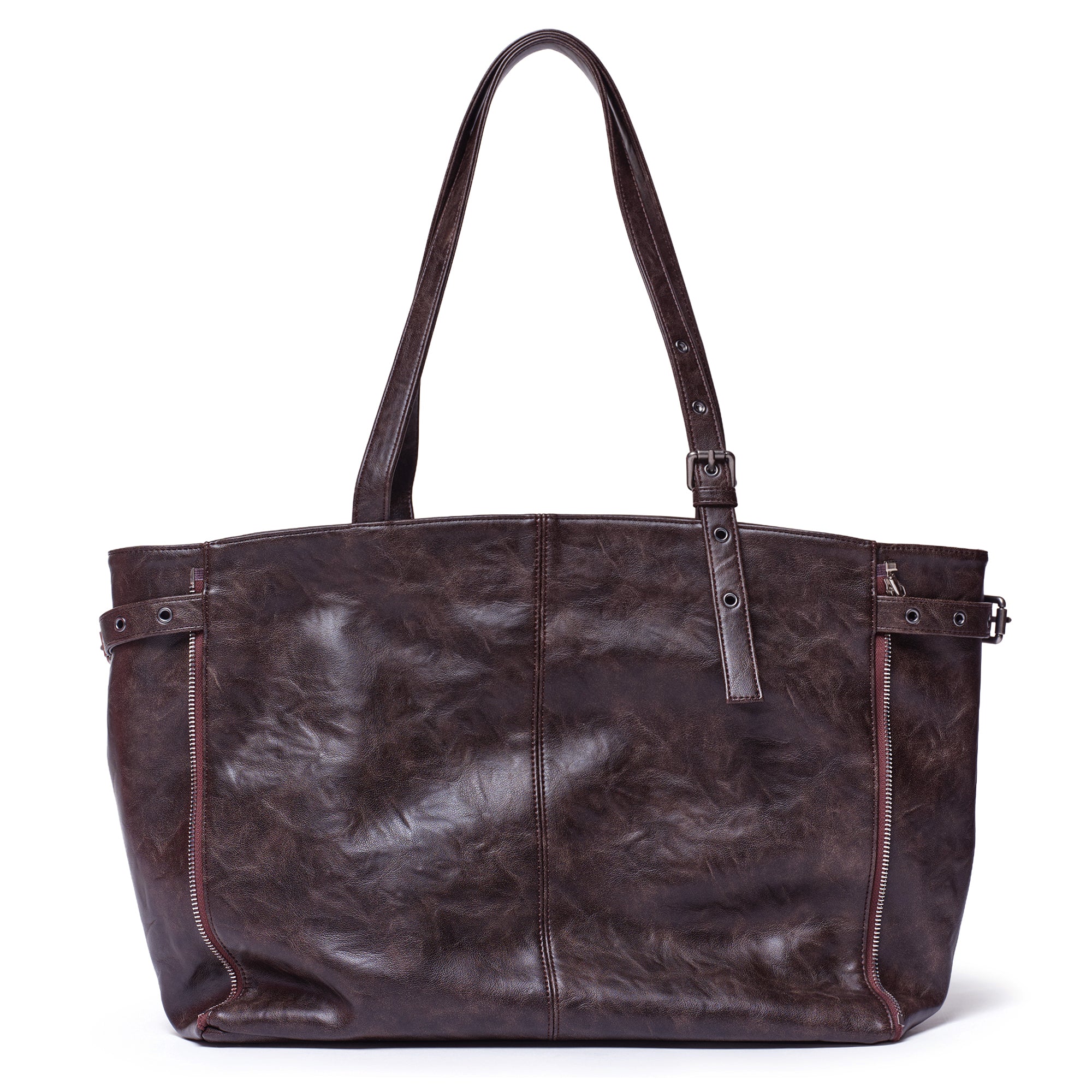 zipper shopper bag L baked moca - Image 3