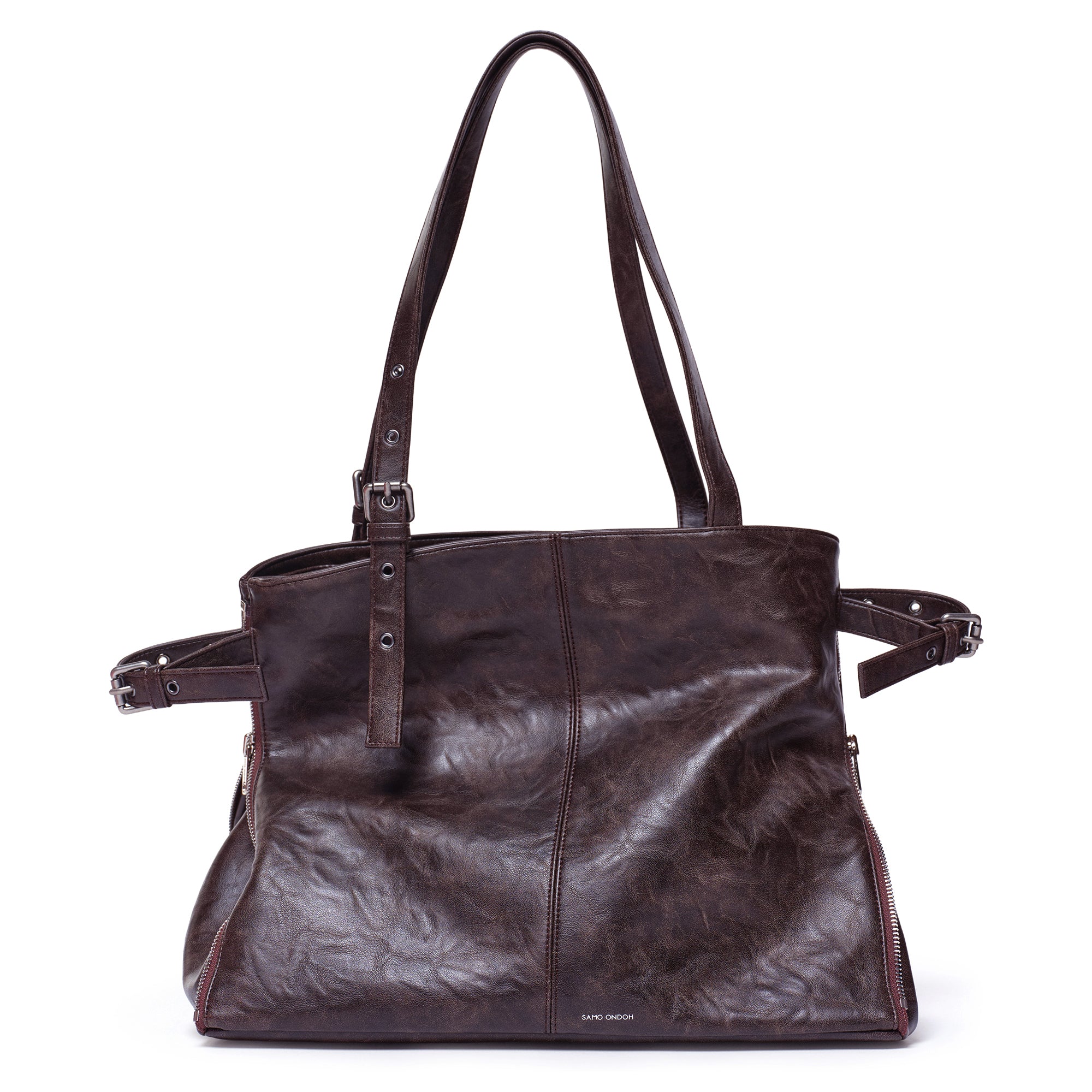 zipper shopper bag L baked moca - Image 4