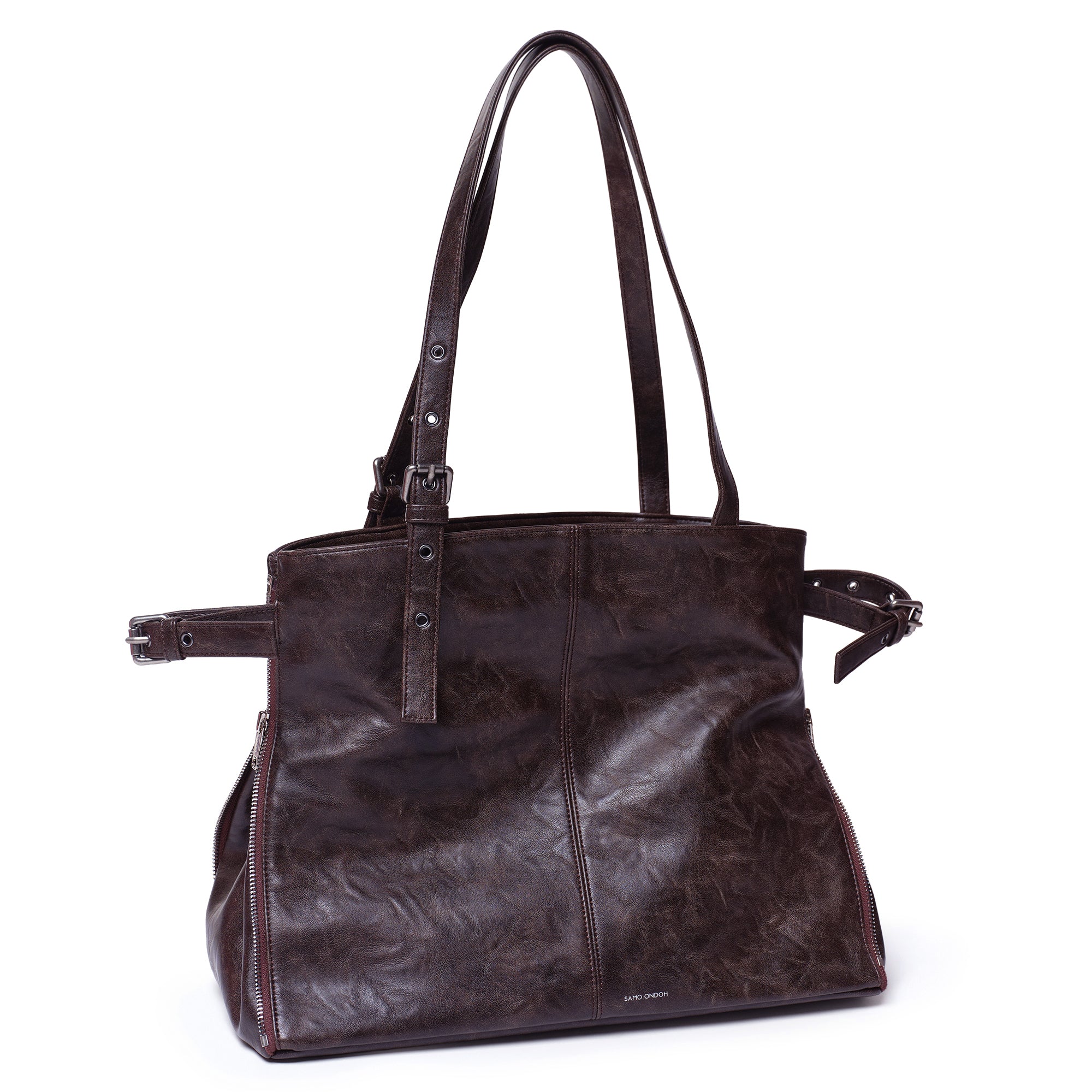 zipper shopper bag L baked moca - Image 5