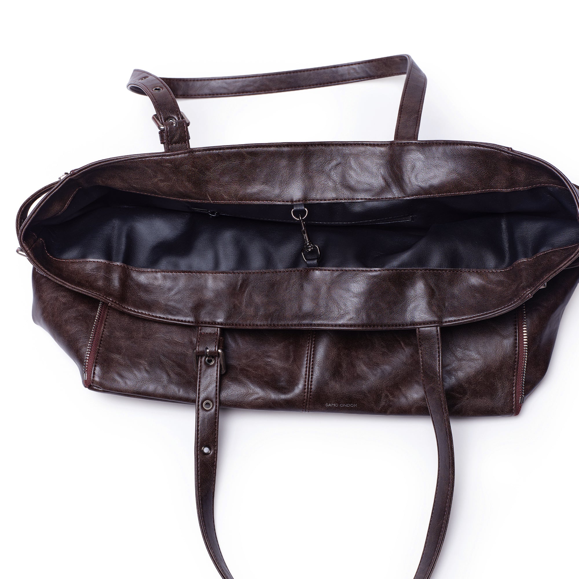 zipper shopper bag L baked moca - Image 7