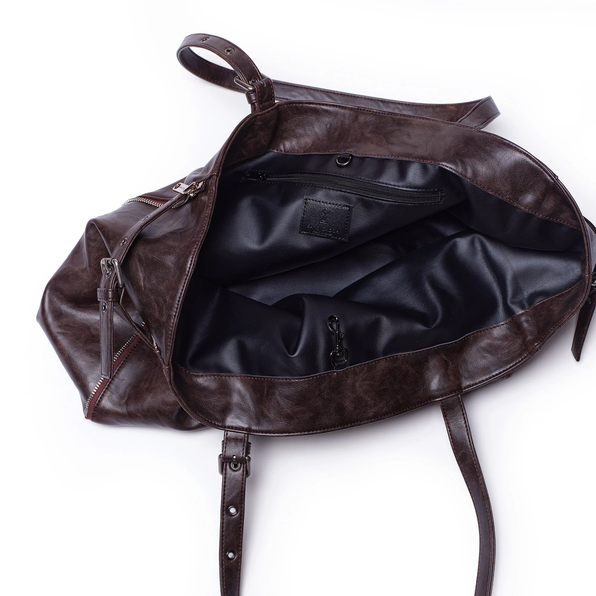 zipper shopper bag L baked moca - Image 8