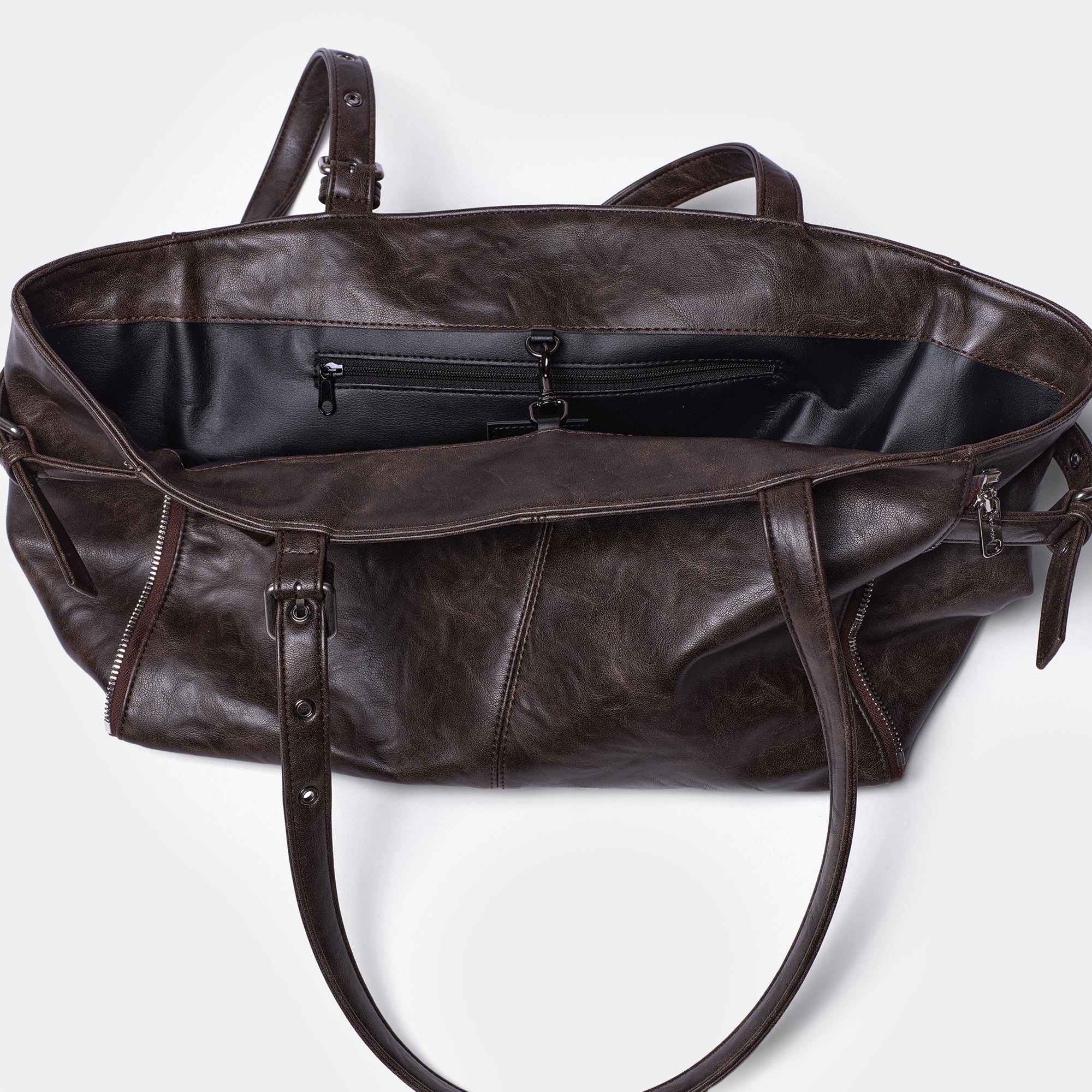 zipper shopper bag M baked moca - Image 3