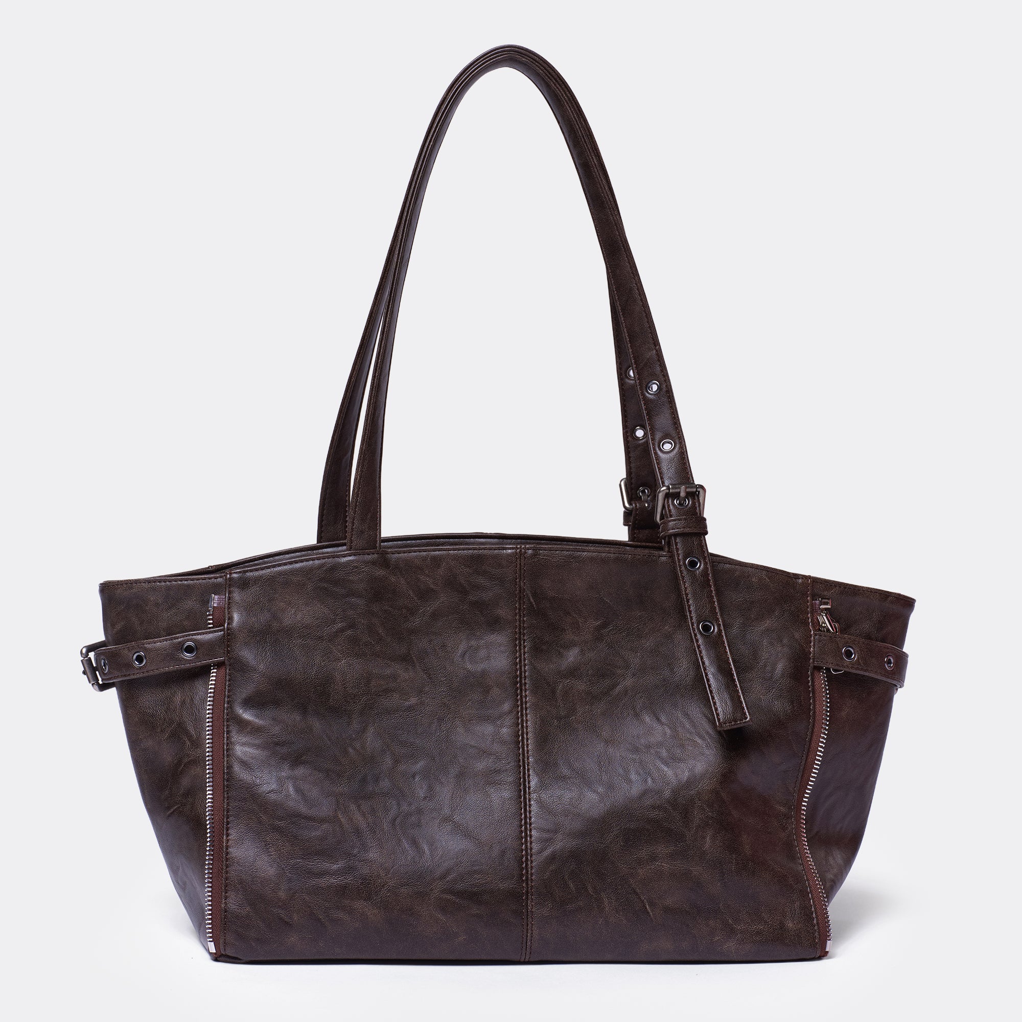 zipper shopper bag M baked moca - Image 6