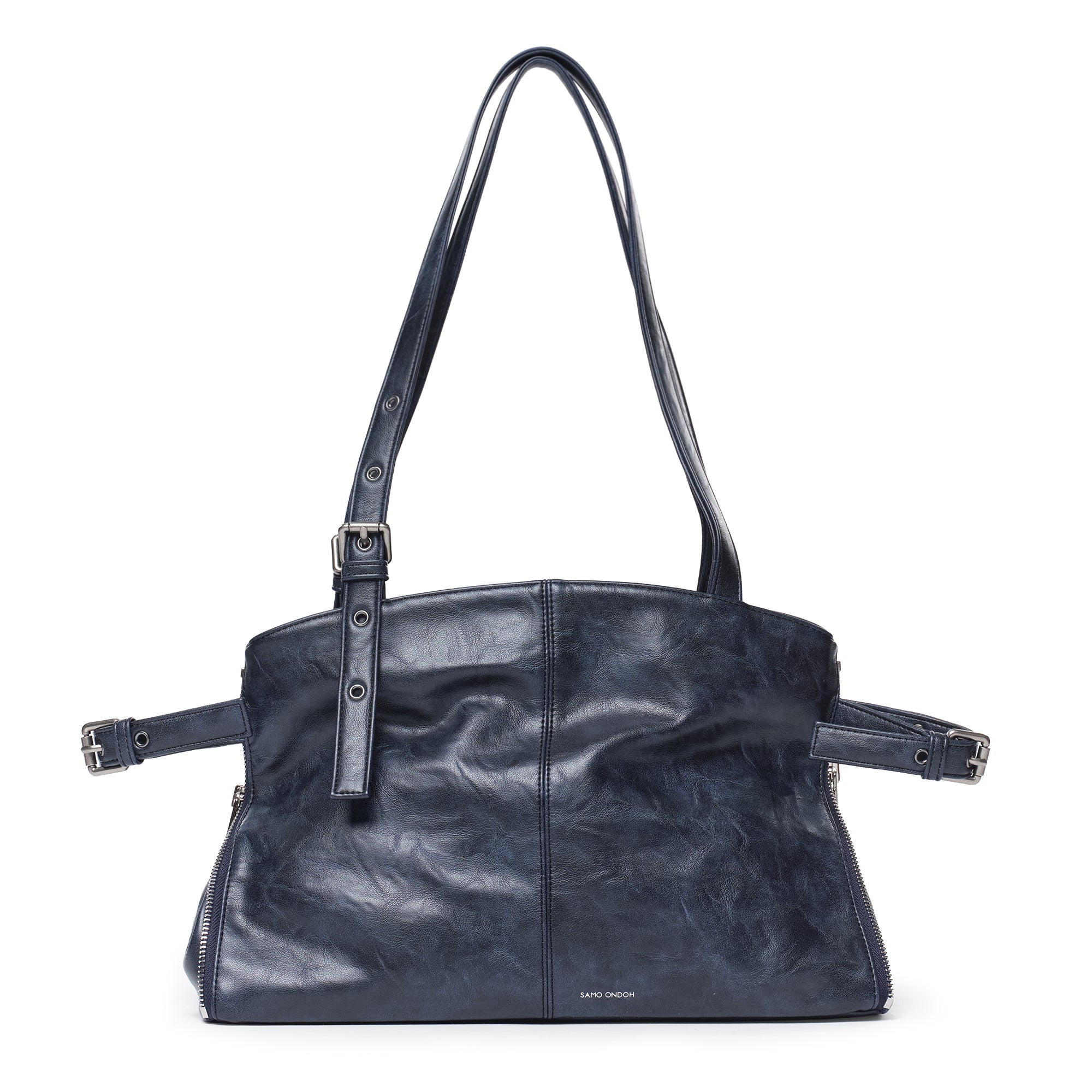 zipper shopper bag M baked navy - Image 2