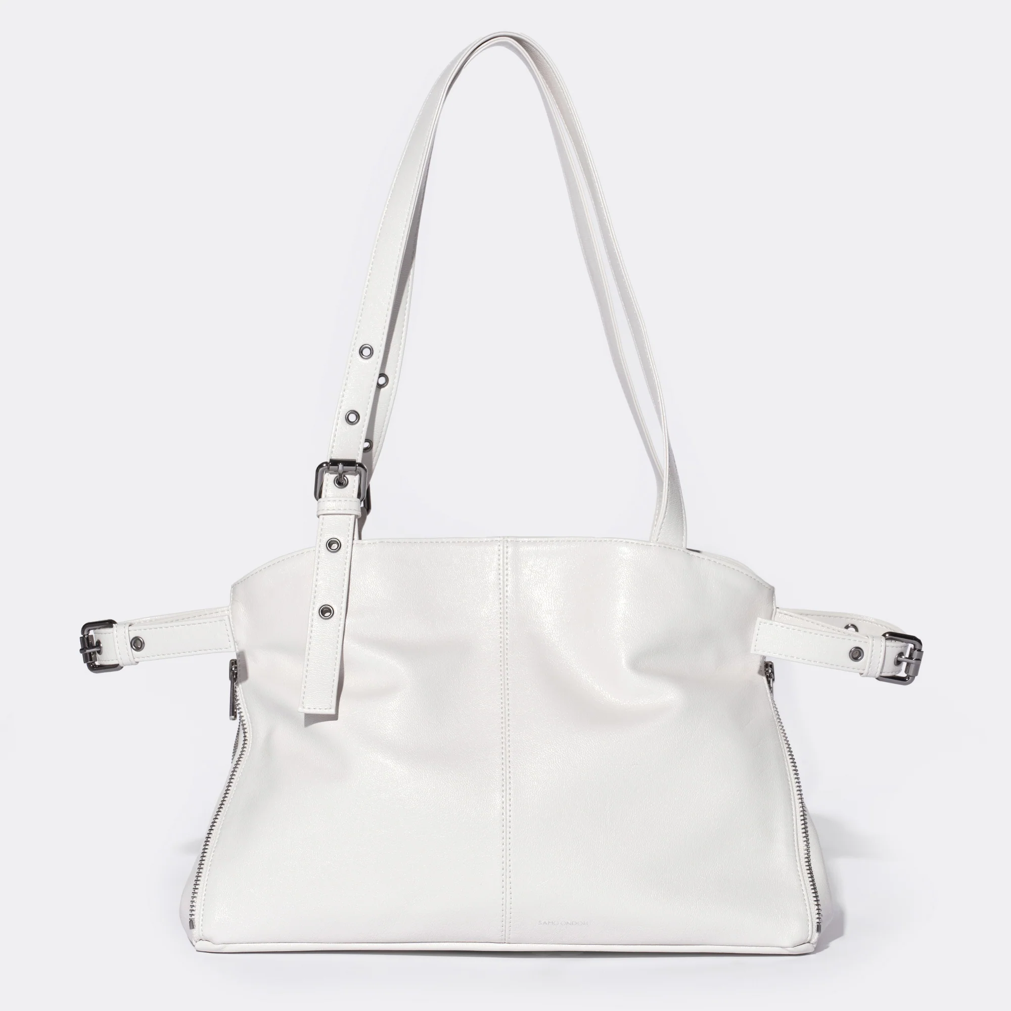 zipper shopper bag M goat cream - Image 3