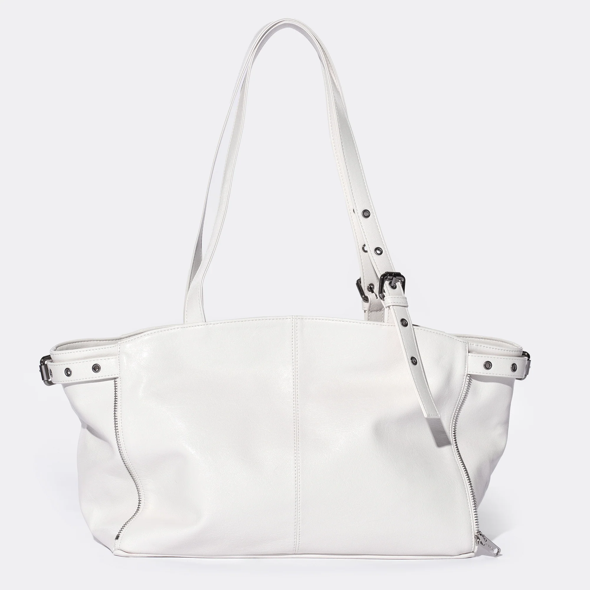 zipper shopper bag M goat cream - Image 6