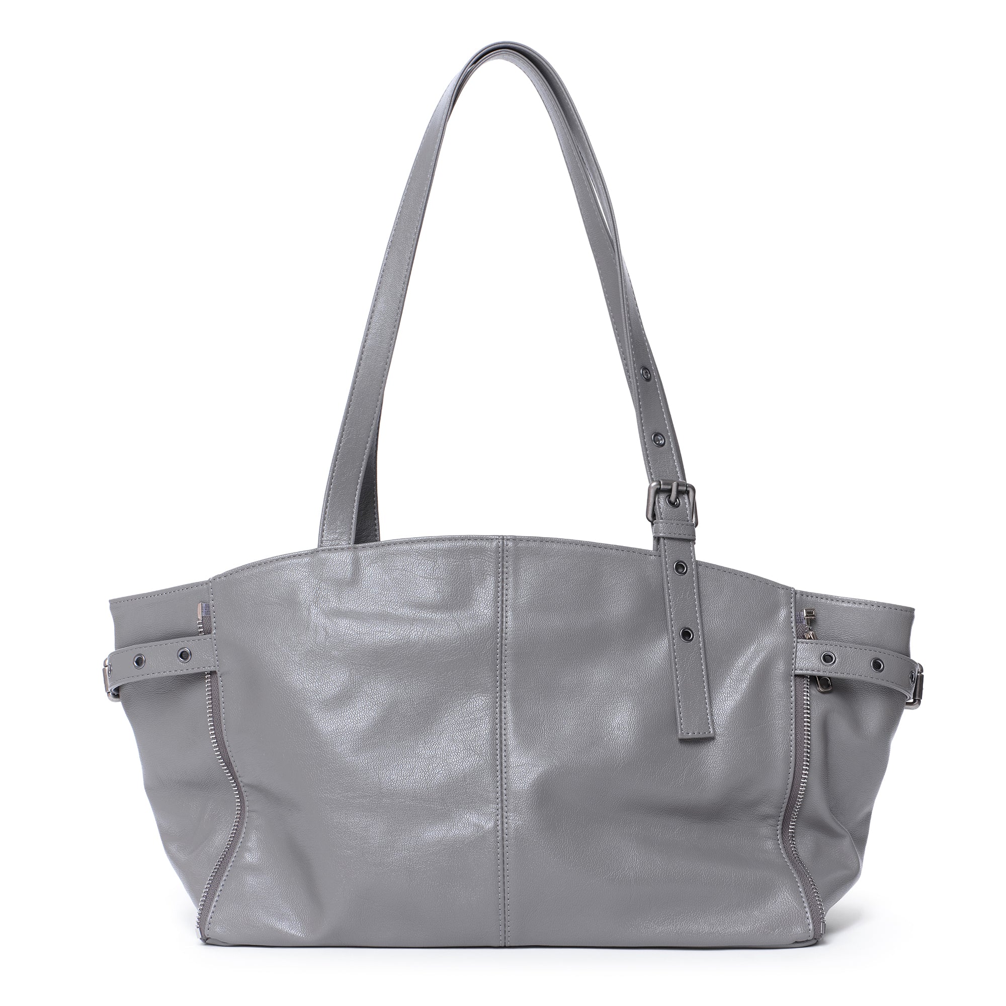 zipper shopper bag M goat gray - Image 5