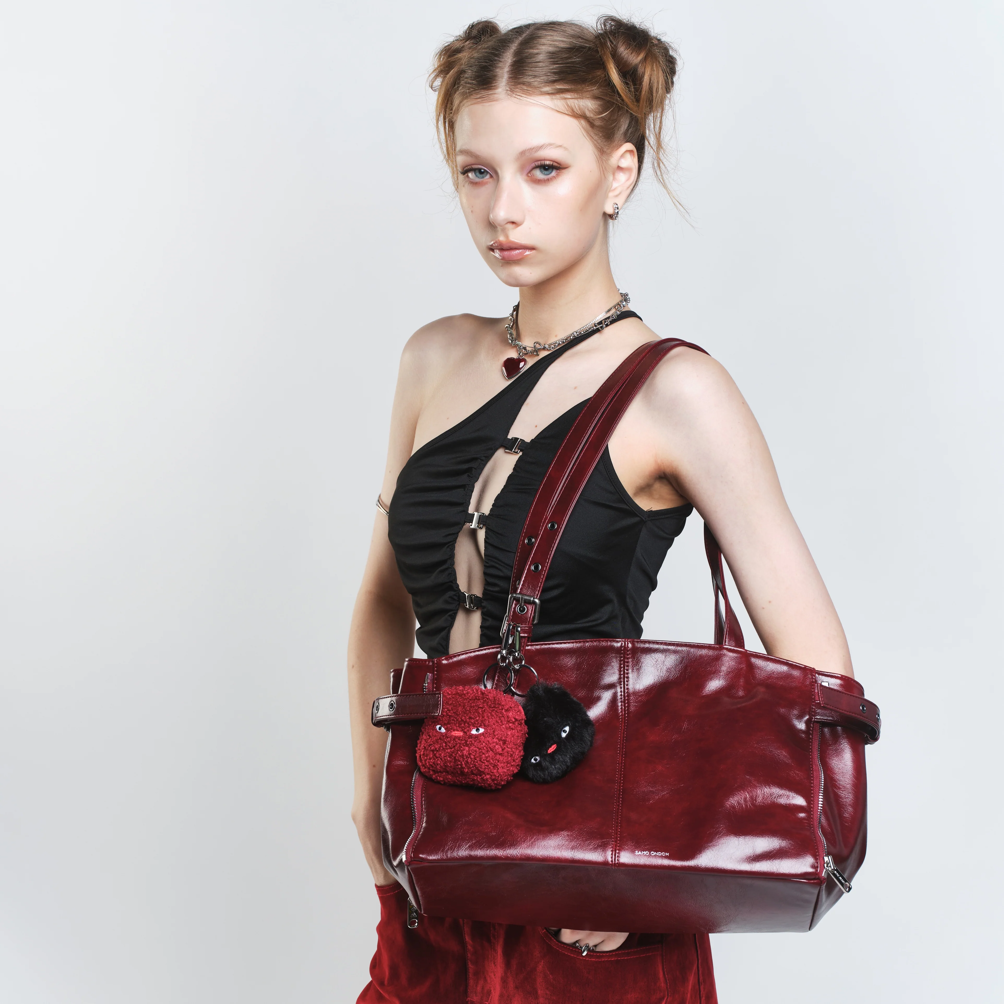 zipper shopper bag M vampire blood - Image 2