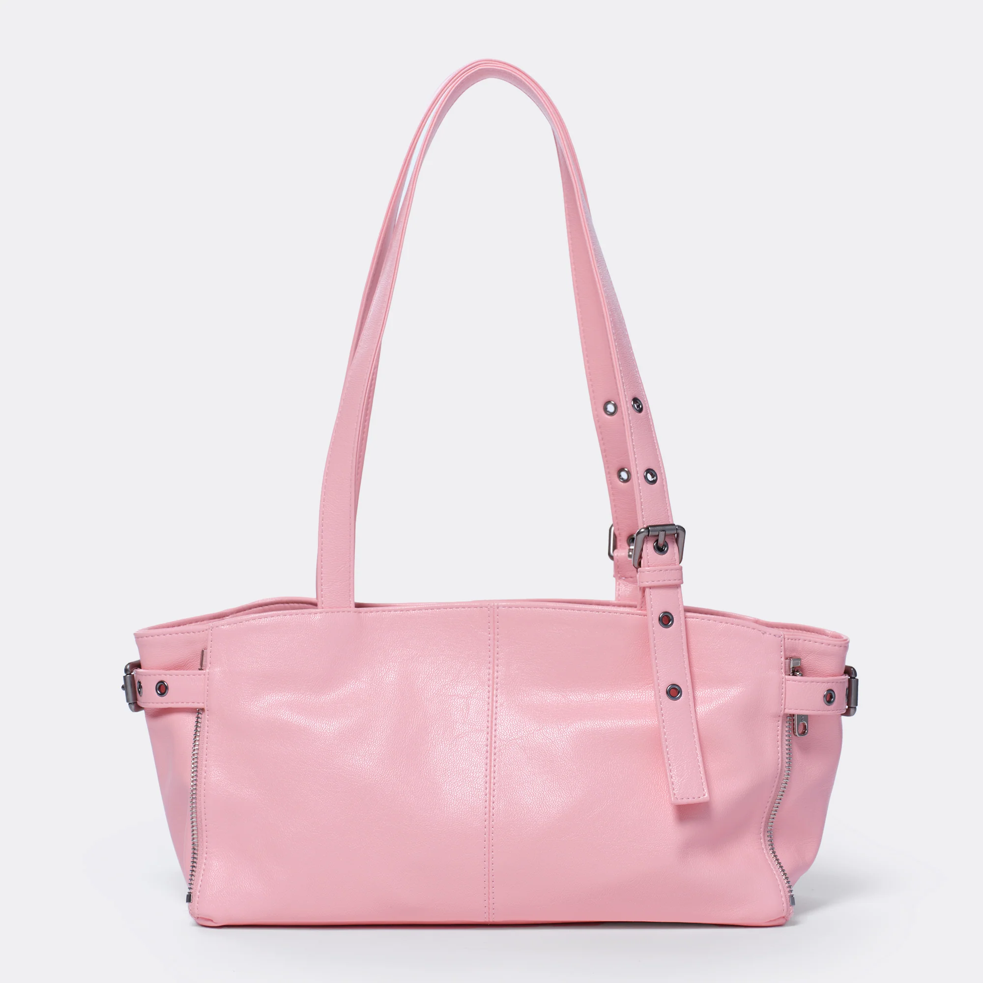 zipper shopper bag S goat pink - Image 4